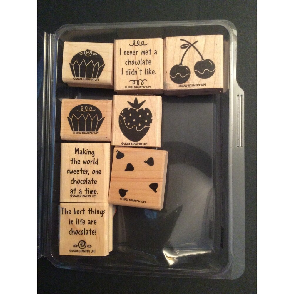INVENTORY REDUCTION SALE Stampin Up Set Of 8 Oh So Sweet Chocolate And Fruit B21